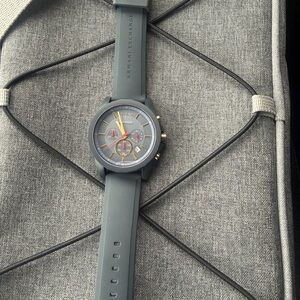 Armani Exchange Charcoal and Gold Men's Watch